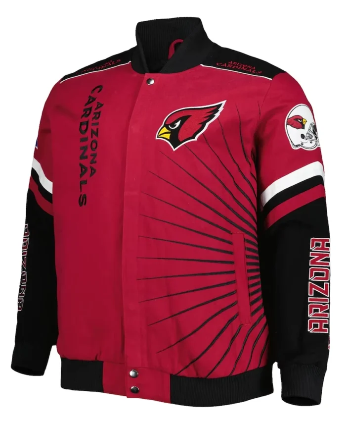 Men's Arizona Cardinals G-III Sports Varsity Jacket front