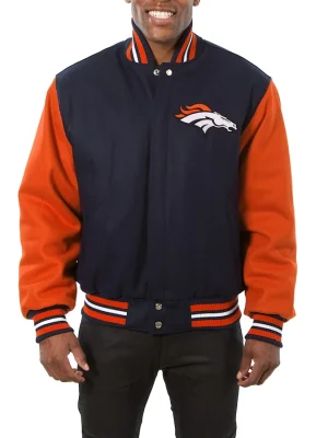 Men's Denver Broncos Big & Tall Wool Jacket front