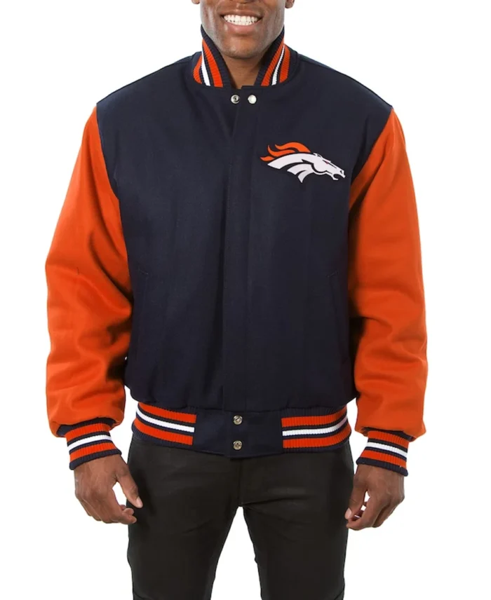 Men's Denver Broncos Big & Tall Wool Jacket front