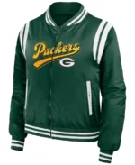 Men's Green Bay Packers Bomber Full-Zip Jacket front