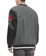 Men's Kansas City Chiefs Tommy Hilfiger Heather Varsity Jacket back