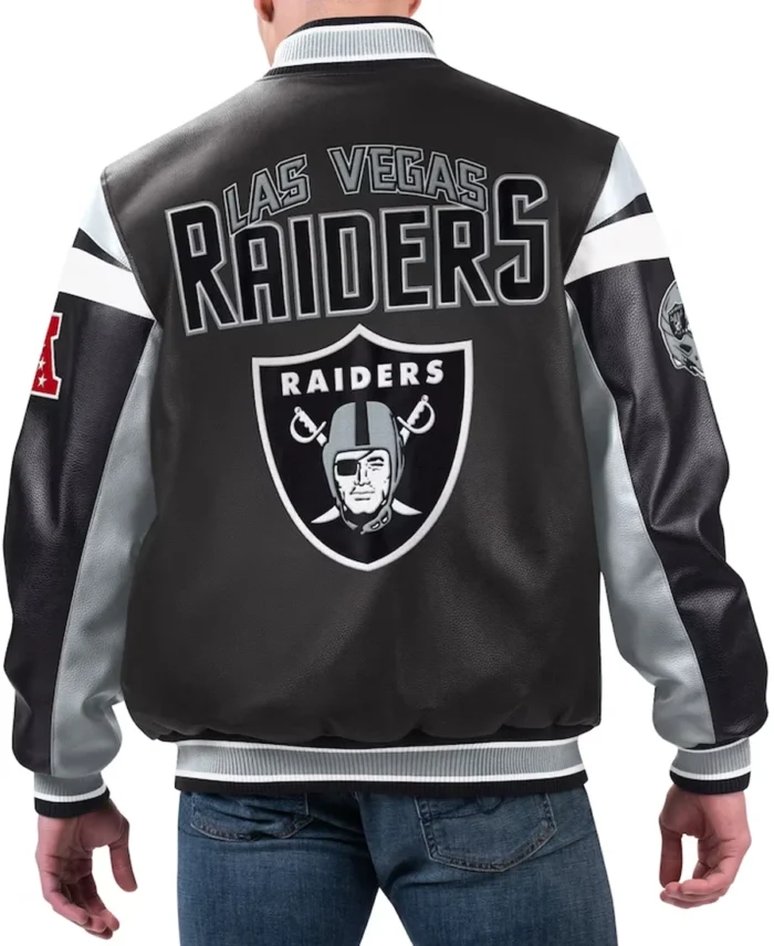 Men's Las Vegas Raiders G-III Sports Varsity Jacket back