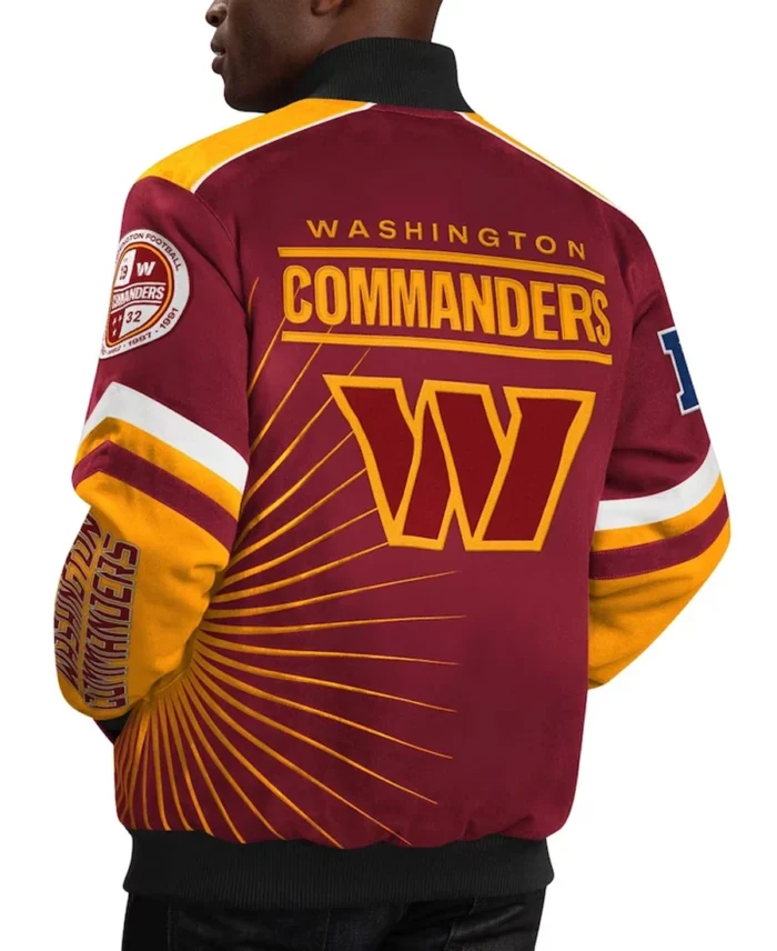 Men's Washington Commanders G-III Sports Varsity Jacket back