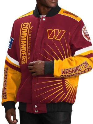 Men's Washington Commanders G-III Sports Varsity Jacket front