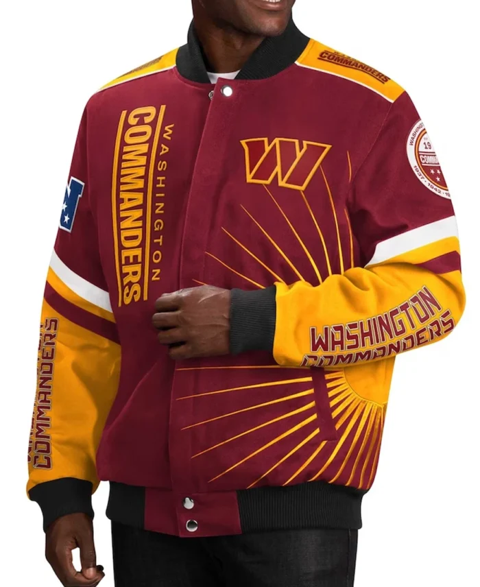 Men's Washington Commanders G-III Sports Varsity Jacket front