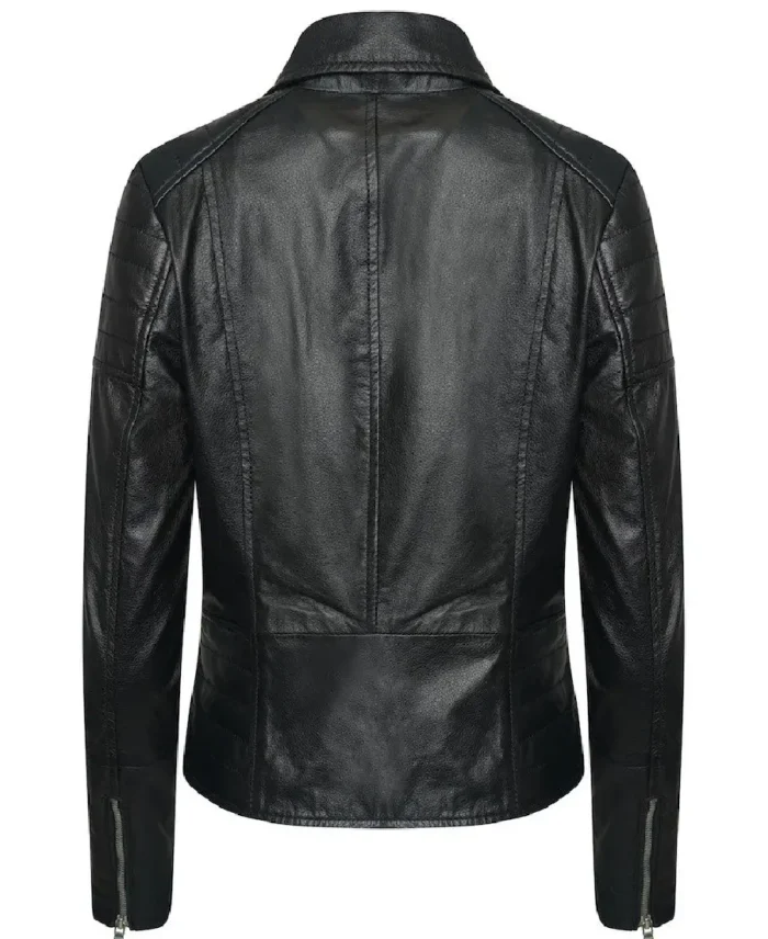 Petite Black Leather Jacket