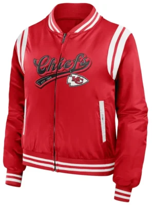 Unisex Kansas City Chiefs Bomber Full-Zip Jacket front
