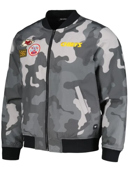 Unisex Kansas City Chiefs The Wild Collective Bomber Jacket front