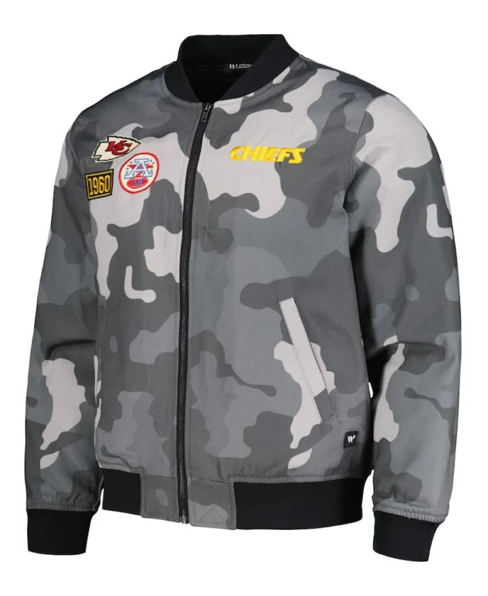 Unisex Kansas City Chiefs The Wild Collective Bomber Jacket front