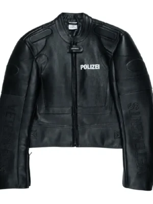 Vetements Polizei Leather Jacket