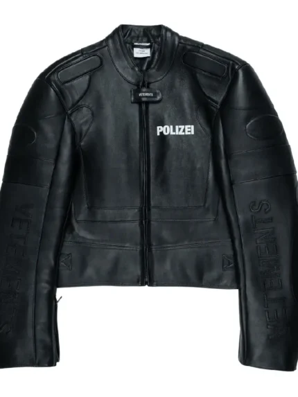 Vetements Polizei Leather Jacket