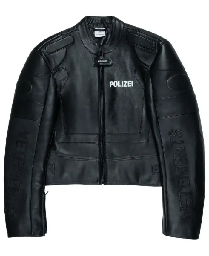 Vetements Polizei Leather Jacket