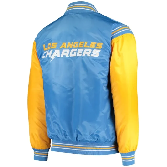 Bryan D Los Angeles Chargers Blue Varsity Jacket