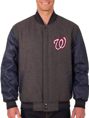 CharcoalNavy-Washington-Nationals-Varsity-Jacket