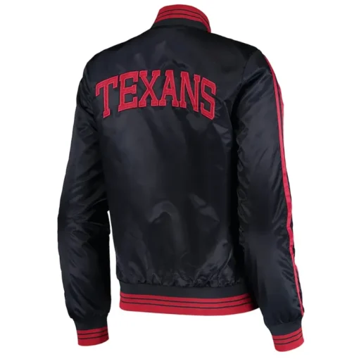 Charles T Houston Texans Black Varsity Jacket