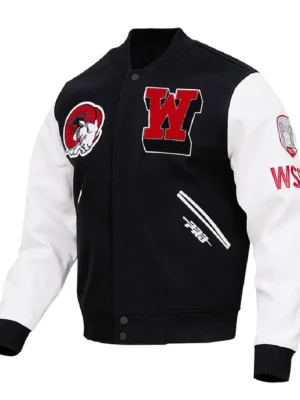 Classic-Winston-Salem-State-Black-and-White-Varsity-Jacket