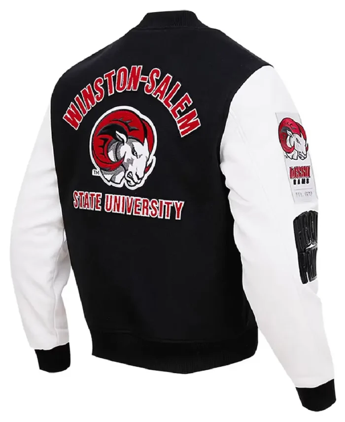 Classic-Winston-Salem-State-Black-and-White-Varsity-Jacket-Sale