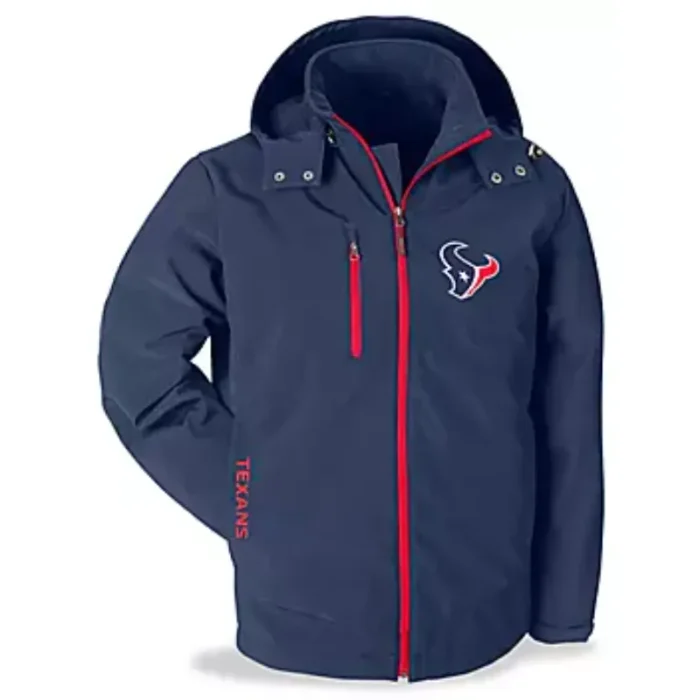 Daly Houston Texans Blue Full-Zip Polyester Jacket