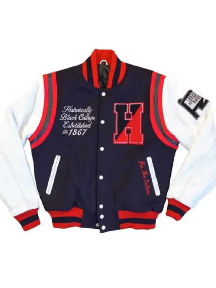 Howard-University-MOTTO-Varsity-Jacket