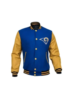 Jim M Los Angeles Rams Wool Blue Varsity Jacket