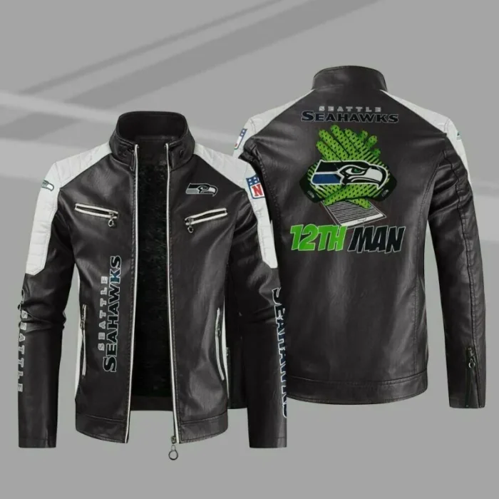 NFL Seattle Seahawks Leather Jacket