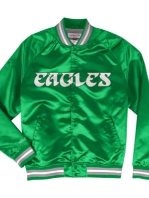 Philadelphia Eagles Satin Bomber Jacket