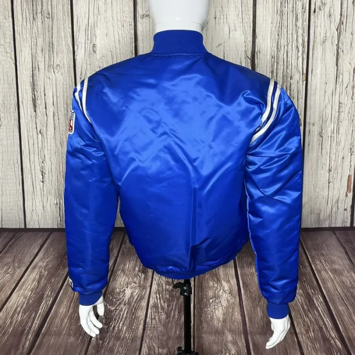 Pino Indianapolis Colts Vintage Blue Satin Jacket