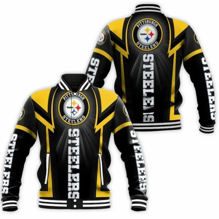 Pittsburgh Steelers Printed Varsity Jacket