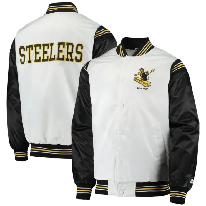 Pittsburgh Steelers White Starter Jacket