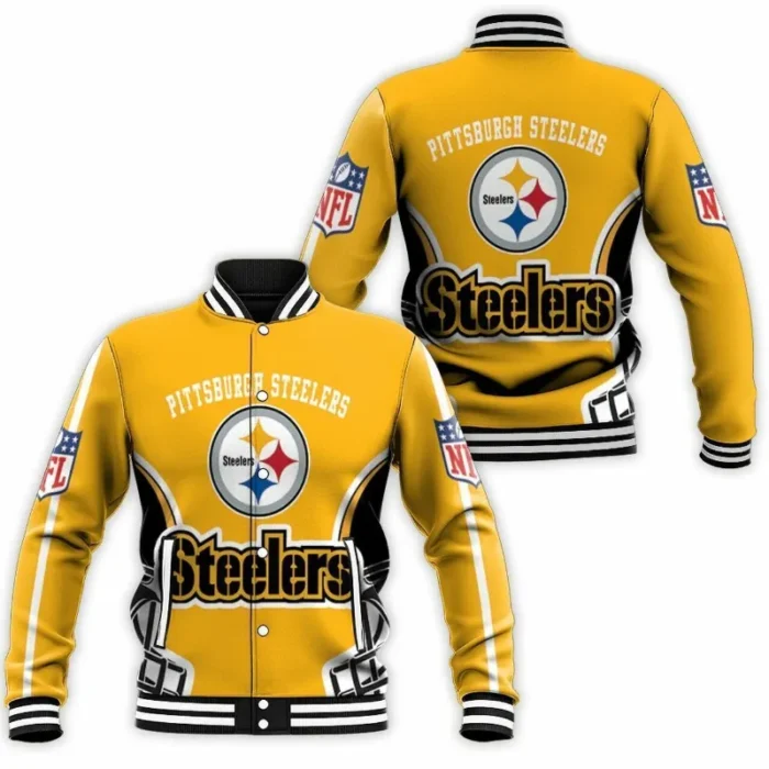 Pittsburgh Steelers Yellow Varsity Jacket