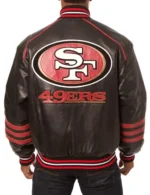 San Francisco 49ers Leather Bomber Jacket Men