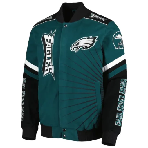 Schreiber Philadelphia Eagles Full-Snap Varsity Jacket Sale