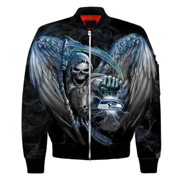 Seattle Seahawks Bomber Black Jacket