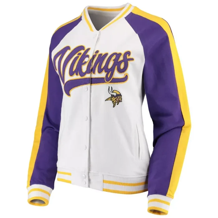 Sherman Minnesota Vikings Full Snap Jacket