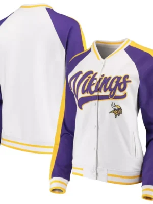 Sherman Minnesota Vikings Full Snap Varsity Jacket
