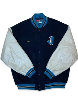 Simmons Jacksonville Jaguars Full-Snap Blue Varsity Jacket