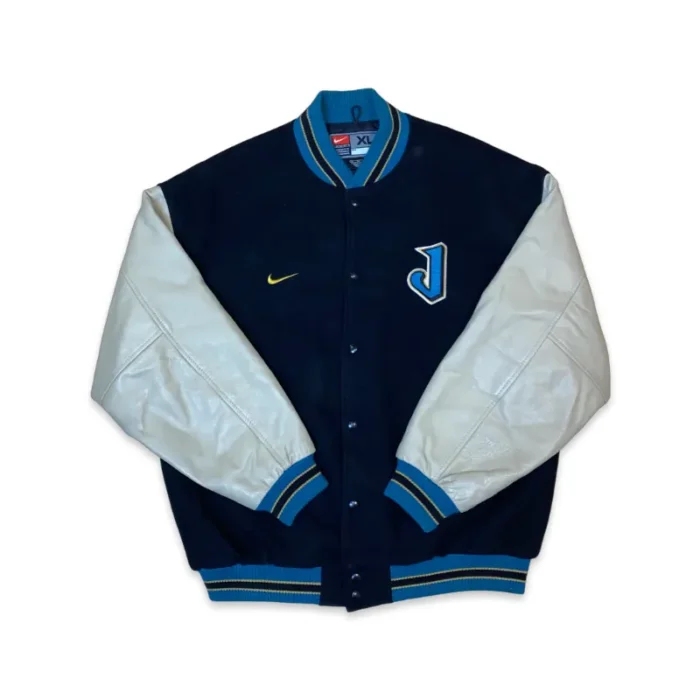 Simmons Jacksonville Jaguars Full-Snap Blue Varsity Jacket