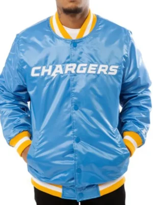Stearns Los Angeles Chargers Starter Satin Varsity Jacket