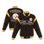 Steelers Black Super Bowl Jacket