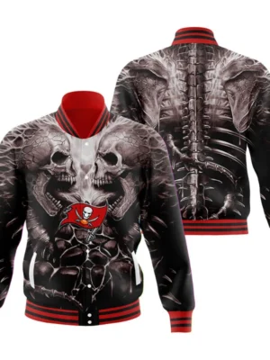 Tampa Bay Buccaneers Skull Varsity Jacket