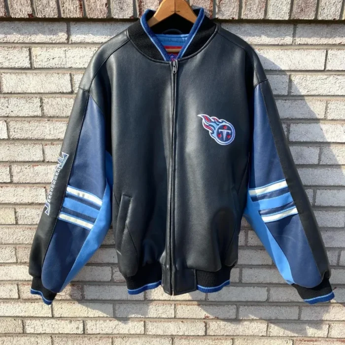 Tennessee Titans Zip Leather Jacket