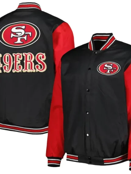Tyson San Francisco 49ers Satin Varsity Jacket