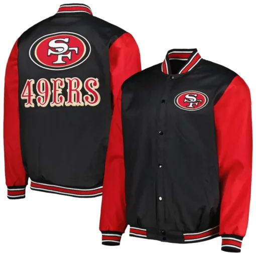 Tyson San Francisco 49ers Satin Varsity Jacket