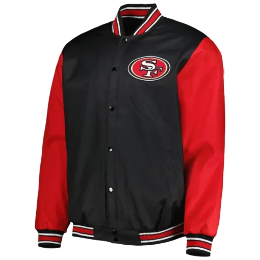 Tyson San Francisco 49ers Satin Varsity Jacket Sale