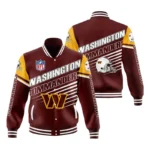 Washington Commanders Brown Varsity Jacket