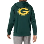 Barnes Green Bay Packers Green Zip Hoodie Men