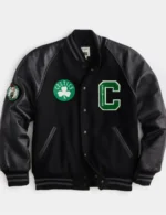 Boston Celtics Leather Jacket