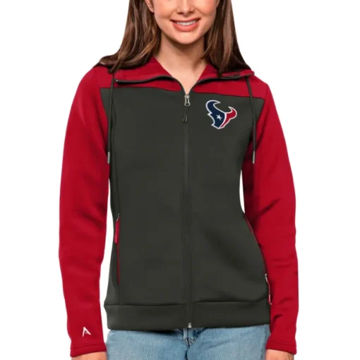 Butler Houston Texans Red and Grey Track Jacket