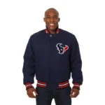 Corcoran Houston Texans Wool Varsity Jacket