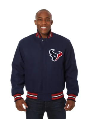 Corcoran Houston Texans Wool Varsity Jacket